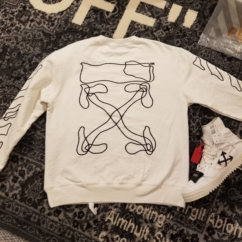 Off White Abstract Arrows Sweater SS20